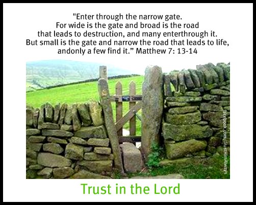 Image result for picture narrow gate