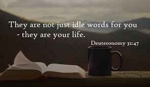 Impactful Words - Deuteronomy 32:45-47 — Peace Lutheran Church and Preschool